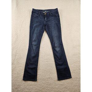 Banana‎ Republic Jeans Women's Size 28 Skinny Straight Blue Denim Wide Leg